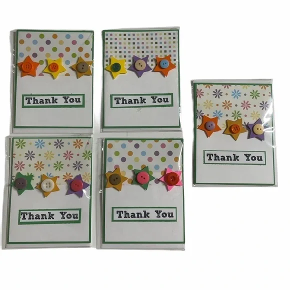 Thank You Stars Card Bundle Set of 5 - Picture 10 of 13